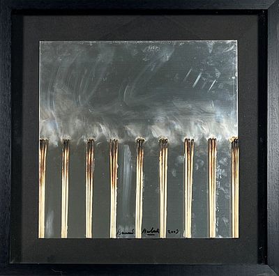 Bernard Aubertin “Dessins de Feu sur Alluminium” 2009 - Bernard Aubertin (1934-2015) "Dessins de 