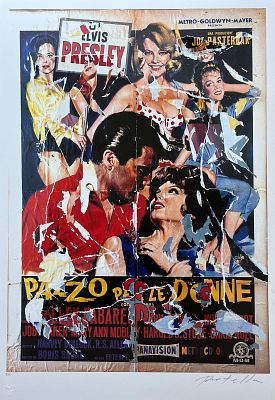 Mimmo Rotella “Pazzo per le donne” - Mimmo Rotella (1918-2006) “Crazy for Women” Seridècollage 