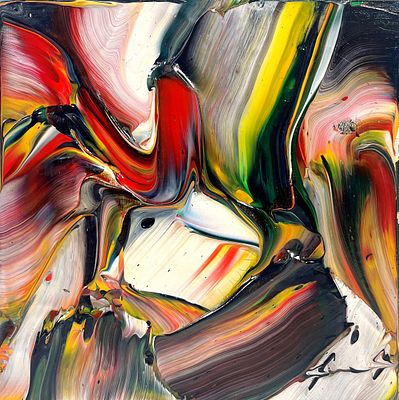 Pierluigi De Lutti “Senza titolo” - Pierluigi De Lutti (1959) “Untitled” Oil on canvas board 