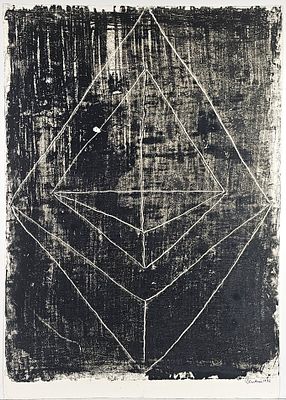 Venturino Venturi “Senza titolo” 1970 - Venturino Venturi (1918-2002) “Untitled” 1970 Monotype on 