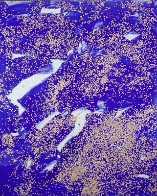 Tano Festa “Coriandoli" 1985 - Tano Festa (1938-1988) 
"Coriandoli" 1985 
Tempera, confetti on 