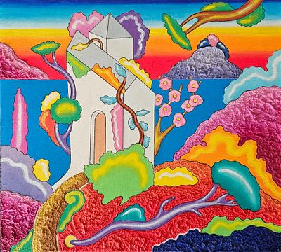 Luca Alinari “Senza titolo” - Luca Alinari (1943-2019) “Untitled” Oil on canvas Panel, 30x34 cm. 