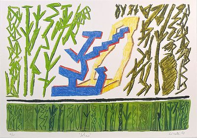 Riccardo Licata “Jolao” ‘01 - Riccardo Licata (1929-2014) “Jolao” ‘01 Color lithograph on paper 