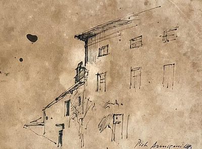 Pietro Annigoni “Senza titolo” - Pietro Annigoni (1910-1988) “Untitled” Mixed media on paper 