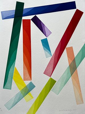 Piero Dorazio “La Grecia Europa Unita” 1997 - Piero Dorazio (1927-2005) “Greece, United Europe” 