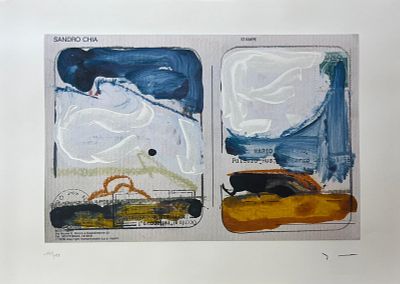 Mario Schifano “Omaggio a Sandro Chia” - Mario Schifano (1934-1998) “Homage to Sandro Chia” 