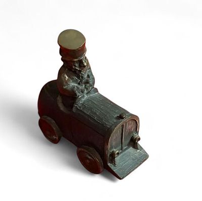 Franz Borghese “Il Bolide” - Franz Borghese (1941-2005) “Il Bolide” Bronze sculpture, 6.5 x 9 cm. 