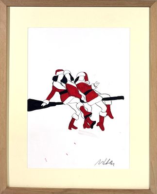 Marco Lodola “Senza titolo” - mARCo Lodola (1955) “Untitled” Markers on cardboard, 33 x 24 cm. 