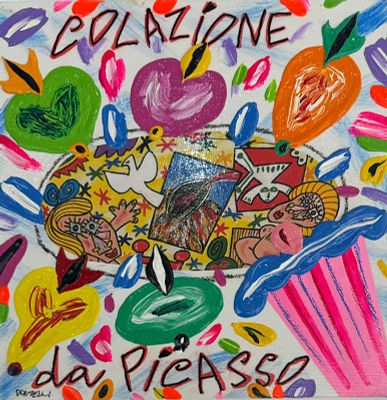 Bruno Donzelli “Colazione da Picasso” - Bruno Donzelli (1941) “Breakfast at Picasso’s” Oil and 