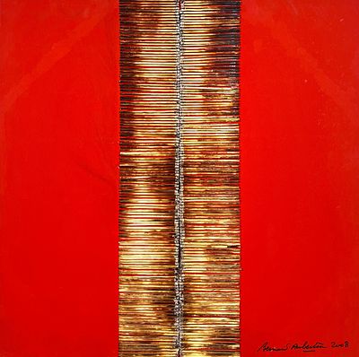 Bernard Aubertin “Dessin de Feu” 2008 - Bernard Aubertin (1934-2015) “Dessin de Feu” 2008 Acrylic 