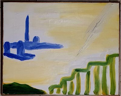 Virgilio Guidi “San Giorgio” met&agrave; anni ‘70 - Virgilio Guidi (1891-1984)“San Giorgio” met&agrave; anni 