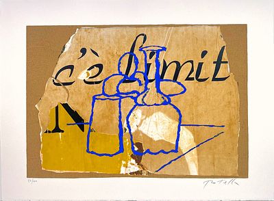 Mimmo Rotella “Morandiana” - Mimmo Rotella (1918-2006)“Morandiana”Serigrafia polimaterica su carta 