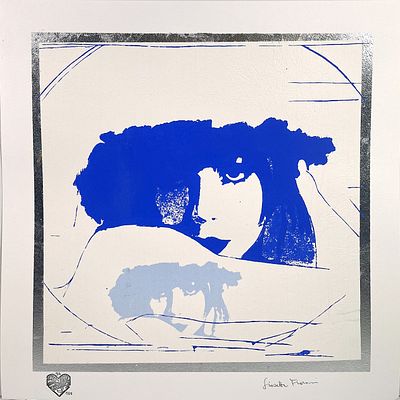 Giosetta Fioroni “Doppio liberty light blue” - Giosetta Fioroni (1932)“Doppio Liberty light 