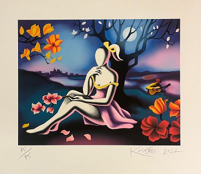 Mark Kostabi “Moonlight and Magnolia” 2022 - Mark Kostabi (1960)“Moonlight and Magnolia” 