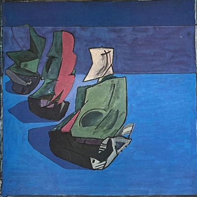 Jos&egrave; Ortega “Caravelle sui mari di luna chiara di avventure” - Jos&egrave; Ortega (1921-1990)“Caravelle 