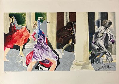 Ennio Calabria “La danza” 1978 - Ennio Calabria (1937-2024)“La danza” 1978Litografia a colori su 