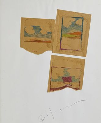 Mario Schifano “Senza titolo” 1981 - Mario Schifano (1934-1998)“Senza titolo” 1981Pennarelli 