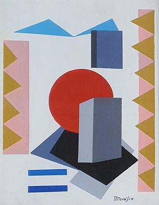 Antonio Marasco “Senza titolo” 1966 - Antonio Marasco (1896-1975)“Senza titolo” 1966Acrilico su 