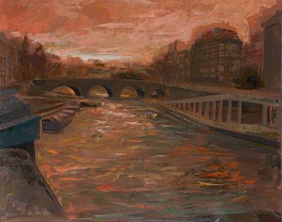 Ugo Attardi “L’alba a Parigi” - Ugo Attardi (1923-2006)“L’alba a Parigi”Olio su tela, cm 