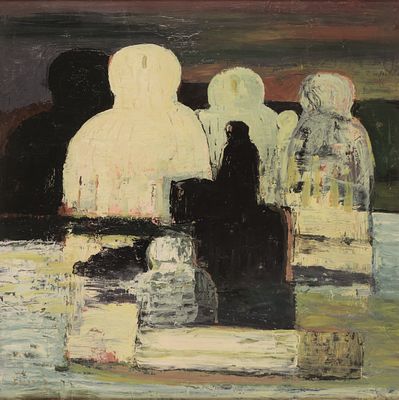 Salvatore Fiume “Isola di pietra” - Salvatore Fiume (1915-1997)“Isola di pietra”Olio su masonite 