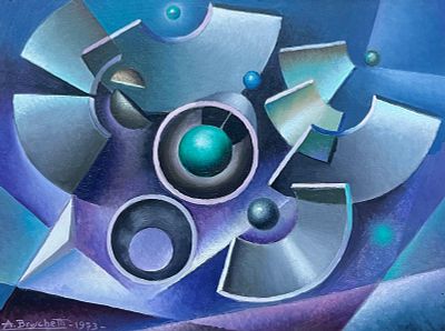 Alessandro Bruschetti “Esplosione di una macchina” 1973 - Alessandro Bruschetti 