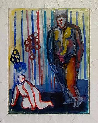 Sandro Chia “Senza titolo” - Sandro Chia (1946)“Senza titolo”Tecnica mista su carta intelata con 