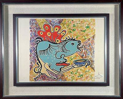 Salvador Dal&igrave; “Il pesce” 1976 - Salvador Dal&igrave; (1904-1989)“Il pesce” 1976Litografia a colori su 