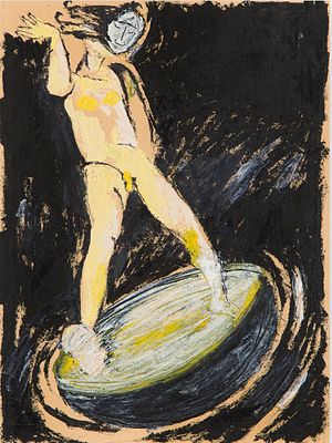 Giuseppe Gallo “Tramonto nella capitale” 1982 - Giuseppe Gallo (1954)“Tramonto nella capitale” 