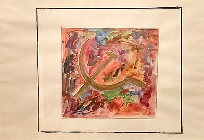 Franco Angeli “Senza titolo” ‘70 - Franco Angeli (1935-1988) “Senza titolo” ‘70 Tecnica mista su 