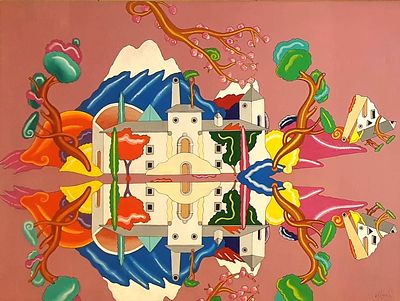 Luca Alinari “Senza titolo” - Luca Alinari (1943-2019)“Senza titolo”Olio su tela, cm 60&times;80Firma in 