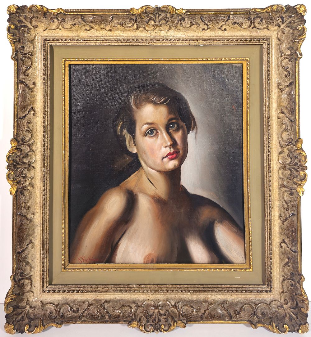 Gregorio Sciltian “Ritratto di modella” 1974 ca. - Gregorio Sciltian (1900-€1985) 
“Ritratto di 