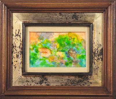 Aligi Sassu “Almendros” 1984 - Aligi Sassu (1912-€2000)“Almendros” 1984Tempera e acrilico su 