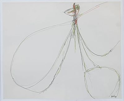 Achille Perilli “Senza titolo” 1959 - Achille Perilli (1927-€2021)“Senza titolo” 1959Tecnica mista 