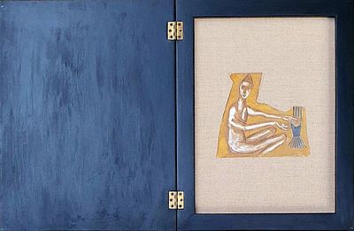 Mimmo Paladino “Senza titolo” 1984 - Mimmo Paladino (1948)“Senza titolo” 1984Tecnica mista su 