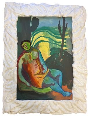 Sandro Chia “Senza titolo” - Sandro Chia (1946)“Senza titolo”Monotipo su cartone in cornice 