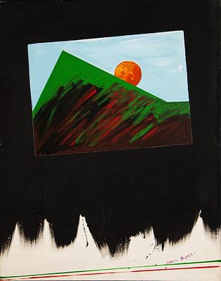 Franco Angeli “Senza titolo” prima met&agrave; anni ‘70 - Franco Angeli (1935-€1988)“Senza titolo” prima 