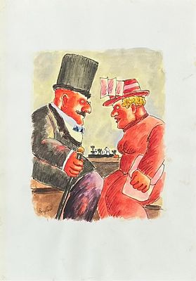 Franz Borghese “Senza titolo” - Franz Borghese (1941-€2005)“Senza titolo”Tecnica mista su carta 