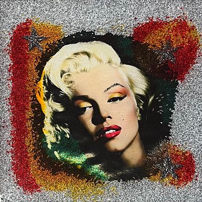 Omar Ronda “Marilyn Frozen” 2015 - Omar Ronda (1947-€2017)“Marilyn Frozen” 2015Tecnica mista 