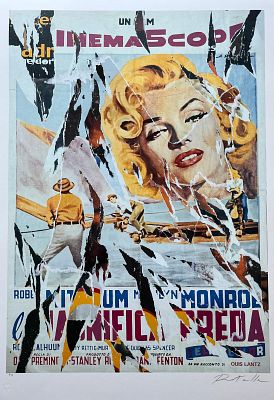 Mimmo Rotella “La magnifica preda” - Mimmo Rotella (1918-€2006)“La magnifica preda”Serid&egrave;collage 