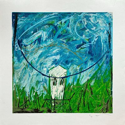 Mario Schifano “Grandangolo” - Mario Schifano (1934-€1998)“Grandangolo”Serigrafia a colori su 