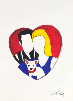 Marco Lodola “Senza titolo” - Marco Lodola (1955)“Senza titolo”Pennarelli su cartoncino, cm 