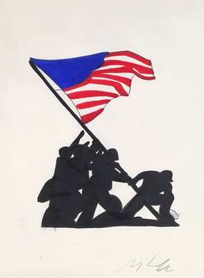 Marco Lodola “Senza titolo” - Marco Lodola (1955)“Senza titolo”Pennarelli su cartoncino, cm 