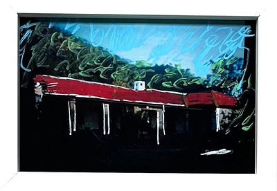 Mario Schifano “Senza titolo” 1990 - Mario Schifano (1934-1998)“Senza titolo” 1990Tecnica mista su 