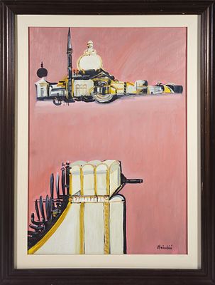 Remo Brindisi “Senza titolo” 1971 - Remo Brindisi (1918-1996)“Senza titolo” 1971Olio su tela, cm 