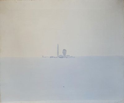 Virgilio Guidi “Marina” 1968 - Virgilio Guidi (1891-1994)“Marina” 1968Olio su tela, cm 50&times;60Firma 