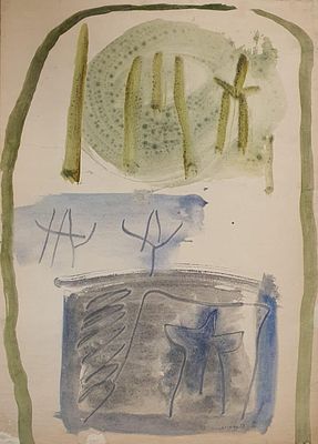 Riccardo Licata “Senza titolo” 1959 - Riccardo Licata (1929-2014)“Senza titolo” 1959Tempera 