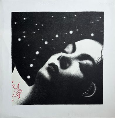 Omar Galliani “Nuovi Santi” - Omar Galliani (1954) “Nuovi Santi” Litografia su carta, cm 