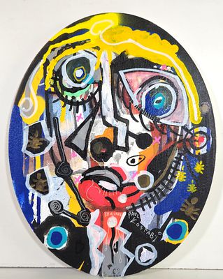 Paul Kostabi “Senza titolo” 2025 - Paul Kostabi (1962)“Senza titolo” 2025Tecnica mista su tela, cm 