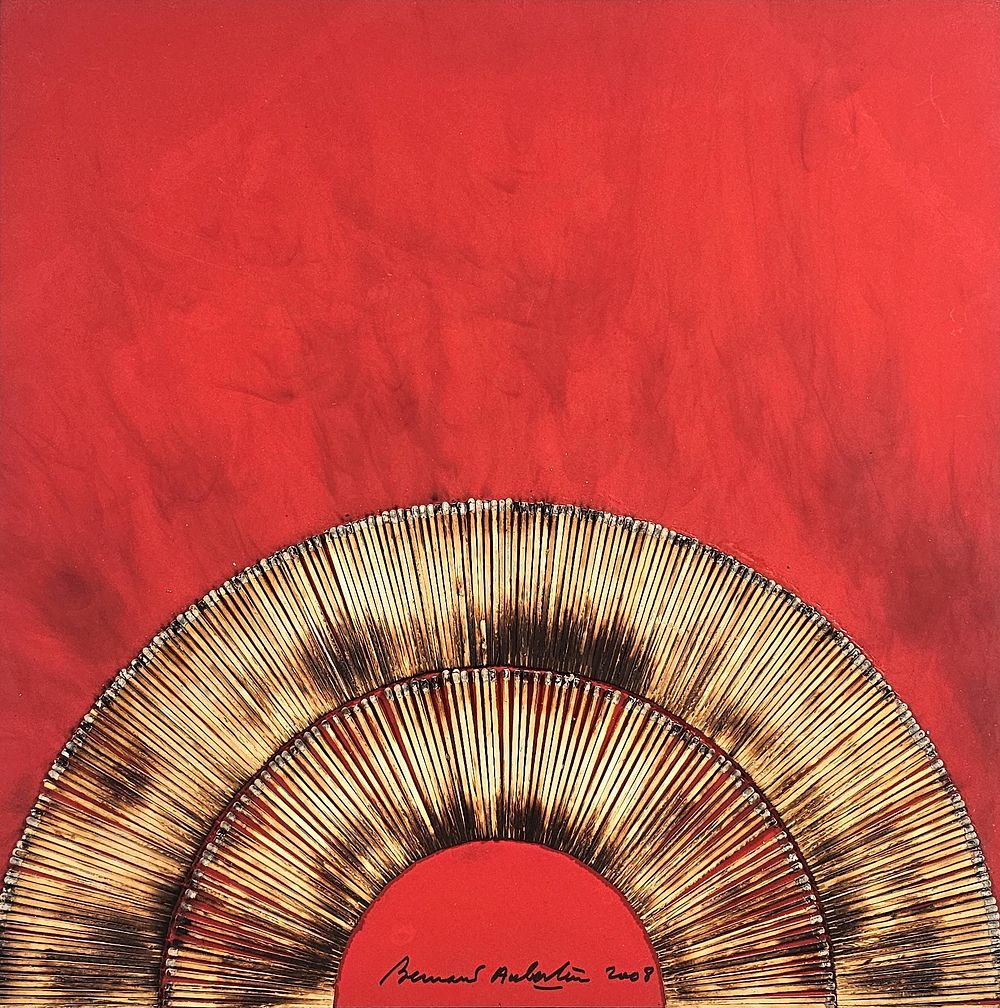 Bernard Aubertin “Dessin de feu sur table rouge” 2008 - Bernard Aubertin (1934-2015)
“Dessin de 