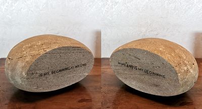 Francesco Arena “Stone head” 2021 - Francesco Arena (1966)“Stone head” 2021Pietra, cm 30x14,5x15